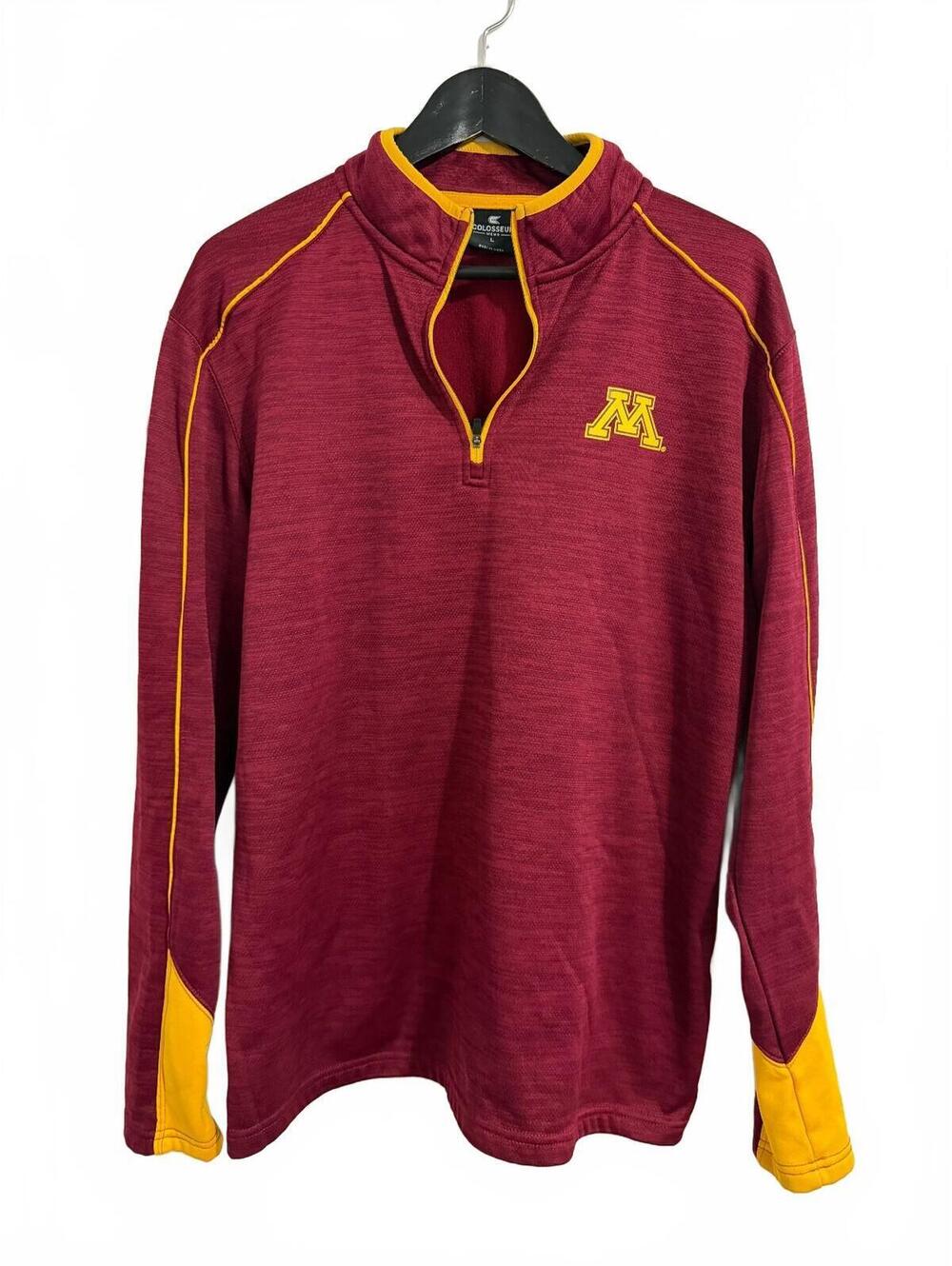 Minnesota Gophers Maroon 1/4-Zip Sweatshirt Size Large